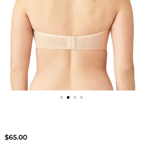 NWT Wacoal Halo Nude Lace Strapless Bra Sz 36DDD - Picture 2 of 6